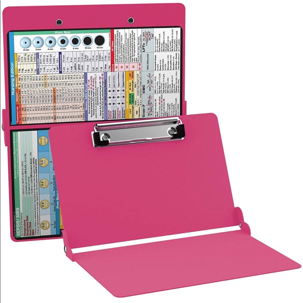 Foldable nursing clipboard! Pink in color